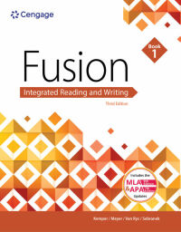 Cover image: Fusion: Integrated Reading & Writing, Book 1 (w/ MLA9E Updates) 3rd edition 9781337615006