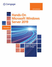 Cover image: Hands-On Microsoft Window Server 2019 3rd edition 9780357436158