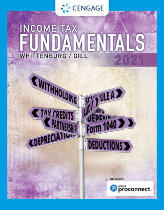 Cover image: Income Tax Fundamentals 2021 39th edition 9780357141366