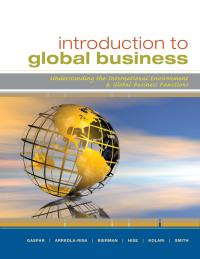 Cover image: Introduction to Global Business: Understanding the International Environment & Global Business Functions 1st edition 9780547152127