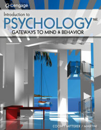 Cover image: Introduction to Psychology: Gateways to Mind and Behavior 16th edition 9780357371398