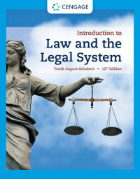 Cover image: Introduction to Law and the Legal System 12th edition 9780357660164