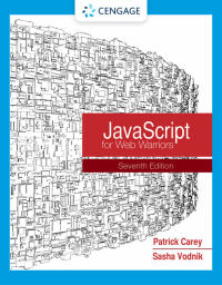 Cover image: JavaScript for Web Warriors 7th edition 9780357638002