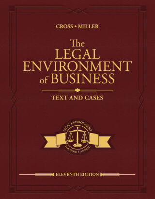 Cover image: The Legal Environment of Business: Text and Cases 11th edition 9780357129760