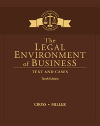 Cover image: The Legal Environment of Business: Text and Cases 10th edition 9781305967304