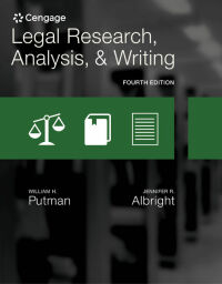 Cover image: Legal Research, Analysis, and Writing 4th edition 9781305948372