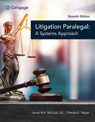 Cover image: The Litigation Paralegal: A Systems Approach 7th edition 9780357767337