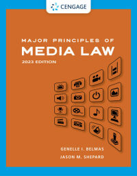 Cover image: Major Principles of Media Law, 2023 1st edition 9780357657065