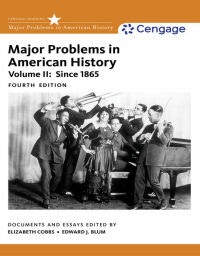 Cover image: Major Problems in American History, Volume II 4th edition 9781305585300