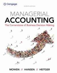 Cover image: Managerial Accounting: The Cornerstone of Business Decision Making 7th edition 9781337115773