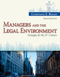 Cover image: Managers and the Legal Environment: Strategies for the 21st Century 8th edition 9781285860374