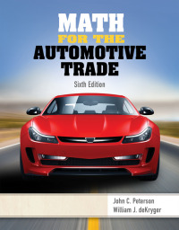Cover image: Math for the Automotive Trade 6th edition 9781337101813
