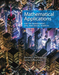 Cover image: Mathematical Applications for the Management, Life, and Social Sciences 12th edition 9781337625340