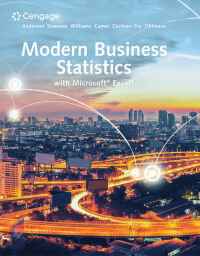 Cover image: Modern Business Statistics with Microsoft® Excel® 7th edition 9780357131381