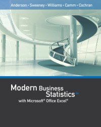 Cover image: Modern Business Statistics with Microsoft® Excel® 6th edition 9781337115186