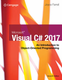 Cover image: Microsoft Visual C#: An Introduction to Object-Oriented Programming 7th edition 9781337102100