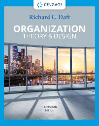 Cover image: Organization Theory & Design 13th edition 9780357445143