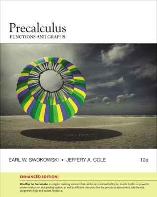 Cover image: Precalculus: Functions and Graphs, Enhanced Edition 12th edition 9781305663091