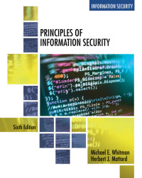 Cover image: Principles of Information Security 6th edition 9781337102063