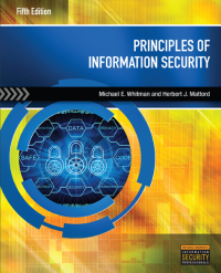 Cover image: Principles of Information Security 5th edition 9781285448367