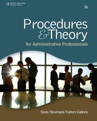 Cover image: Procedures & Theory for Administrative Professionals 7th edition 9781111575861