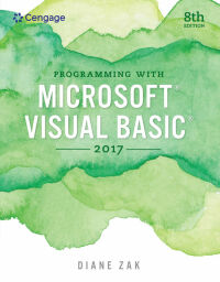 Omslagafbeelding: Programming with Microsoft Visual Basic 2017 8th edition 9781337102124