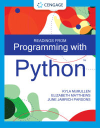 Cover image: Programming with Python 1st edition 9780357637456