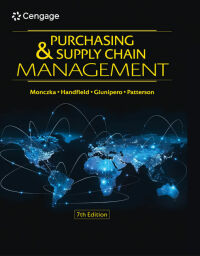 Cover image: Purchasing and Supply Chain Management 7th edition 9780357442142