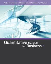 Cover image: Quantitative Methods for Business 13th edition 9781285866314