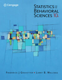 Cover image: Statistics for The Behavioral Sciences 10th edition 9781305504912