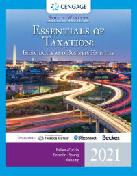 Cover image: South-Western Federal Taxation 2021: Essentials of Taxation: Individuals and Business Entities 24th edition 9780357359341