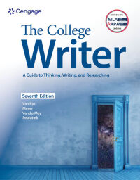 Cover image: The College Writer: A Guide to Thinking, Writing, and Researching (w/ MLA9E Update) 7th edition 9780357505847