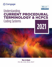 Cover image: Understanding Current Procedural Terminology and HCPCS Coding Systems, 2021 8th edition 9780357516980
