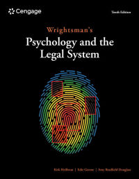 Omslagafbeelding: Wrightsman's Psychology and the Legal System 10th edition 9780357797464
