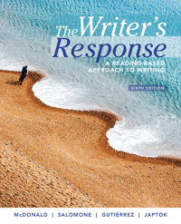 Titelbild: The Writer's Response: A Reading-Based Approach to Writing 6th edition 9781305100251