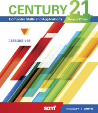Cover image: Century 21 Computer Skills and Applications, Lessons 1-88 11th edition 9781337910309