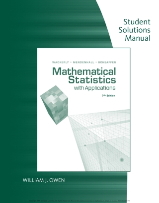 Cover image: 3P-EBK: SSM MATHEMATICAL STATI STICS W/APPLICATIONS 7th edition 9780495110811