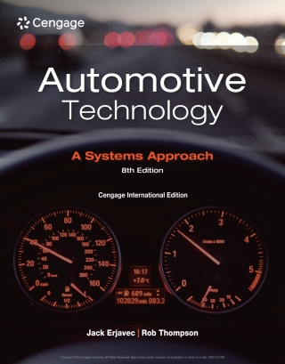 Cover image: Automotive Technology: A Systems Approach, Cengage International Edition 8th edition 9798214129495