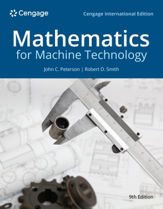 Omslagafbeelding: Mathematics for Machine Technology, Cengage International Edition 9th edition 9798214129471