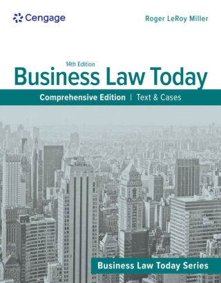 Cover image: Business Law Today, Comprehensive: Text & Cases 14th edition 9798214045566