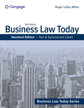 Cover image: Business Law Today, Standard: Text & Summarized Cases 14th edition 9798214045726