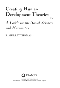 Cover image: Creating Human Development Theories 1st edition 9781440831683