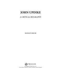 Cover image: John Updike 1st edition 9780313384035