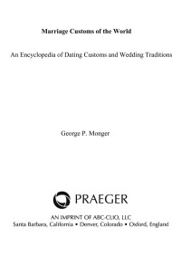 Cover image: Marriage Customs of the World [2 volumes] 2nd edition