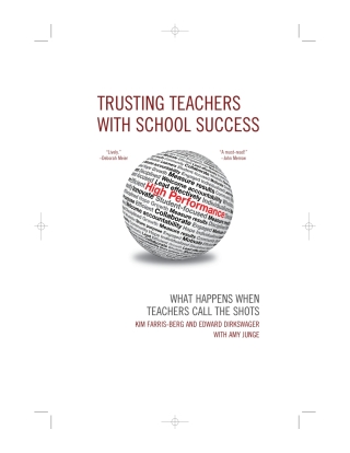 Cover image: Trusting Teachers with School Success 1st edition 9781610485098