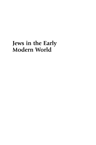 Cover image: Jews in the Early Modern World 1st edition 9780742545182