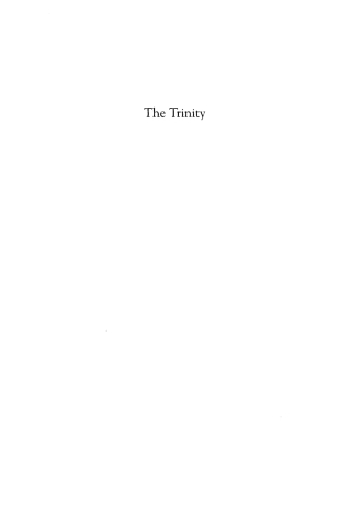 Imagen de portada: The Trinity 1st edition 9780742532250