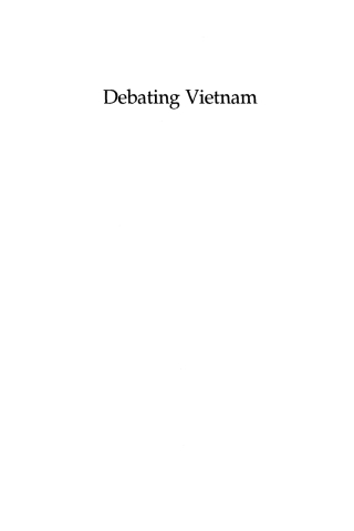 Cover image: Debating Vietnam 1st edition 9780742544369