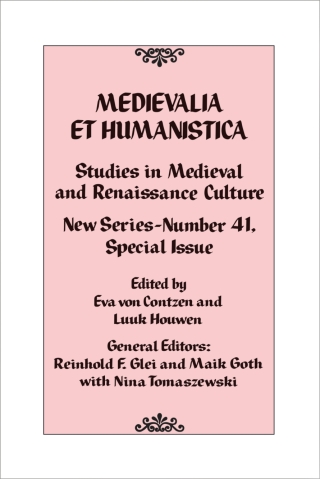 Imagen de portada: Medievalia et Humanistica, No. 41 1st edition 9781442257955
