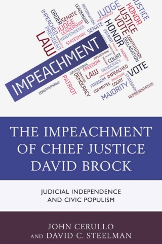 Cover image: The Impeachment of Chief Justice David Brock 1st edition 9781498565899